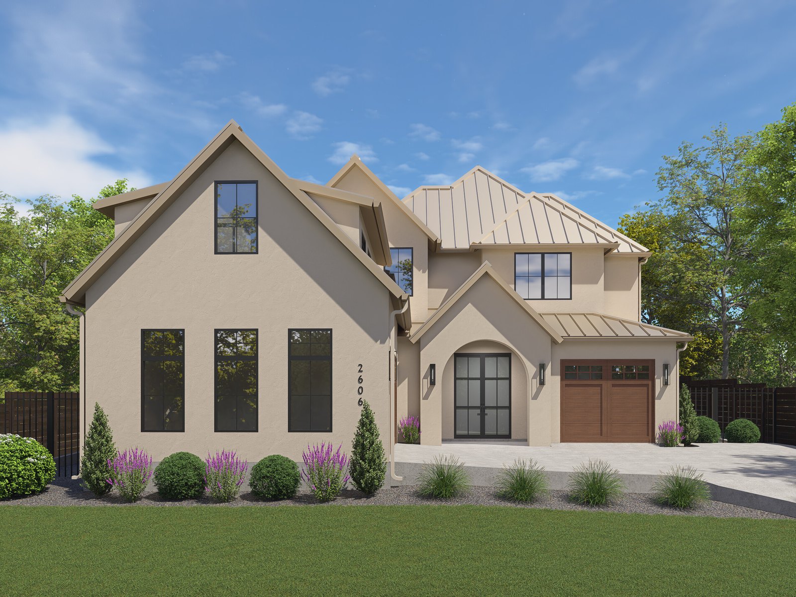 2606 Westover Rd — Front Elevation Rendering