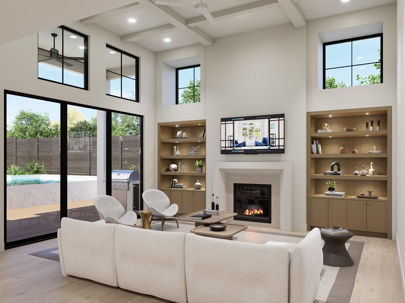 2606 Westover Rd — Living Room Rendering