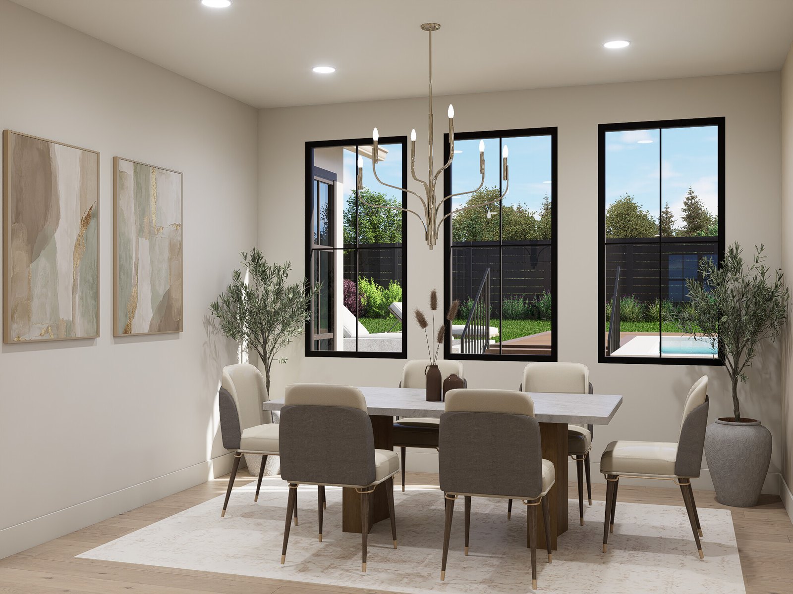 2606 Westover Rd — Dining Room Rendering
