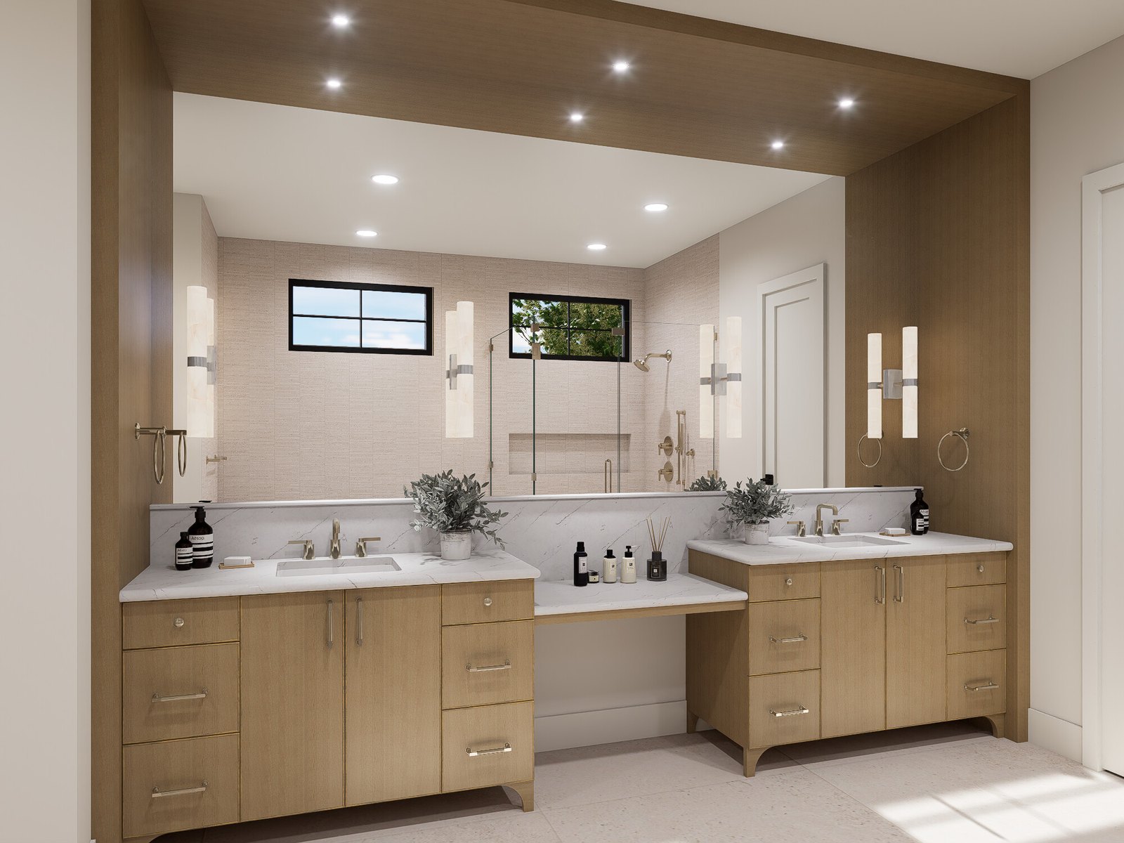 2606 Westover Rd — Primary Bath Vanity Rendering
