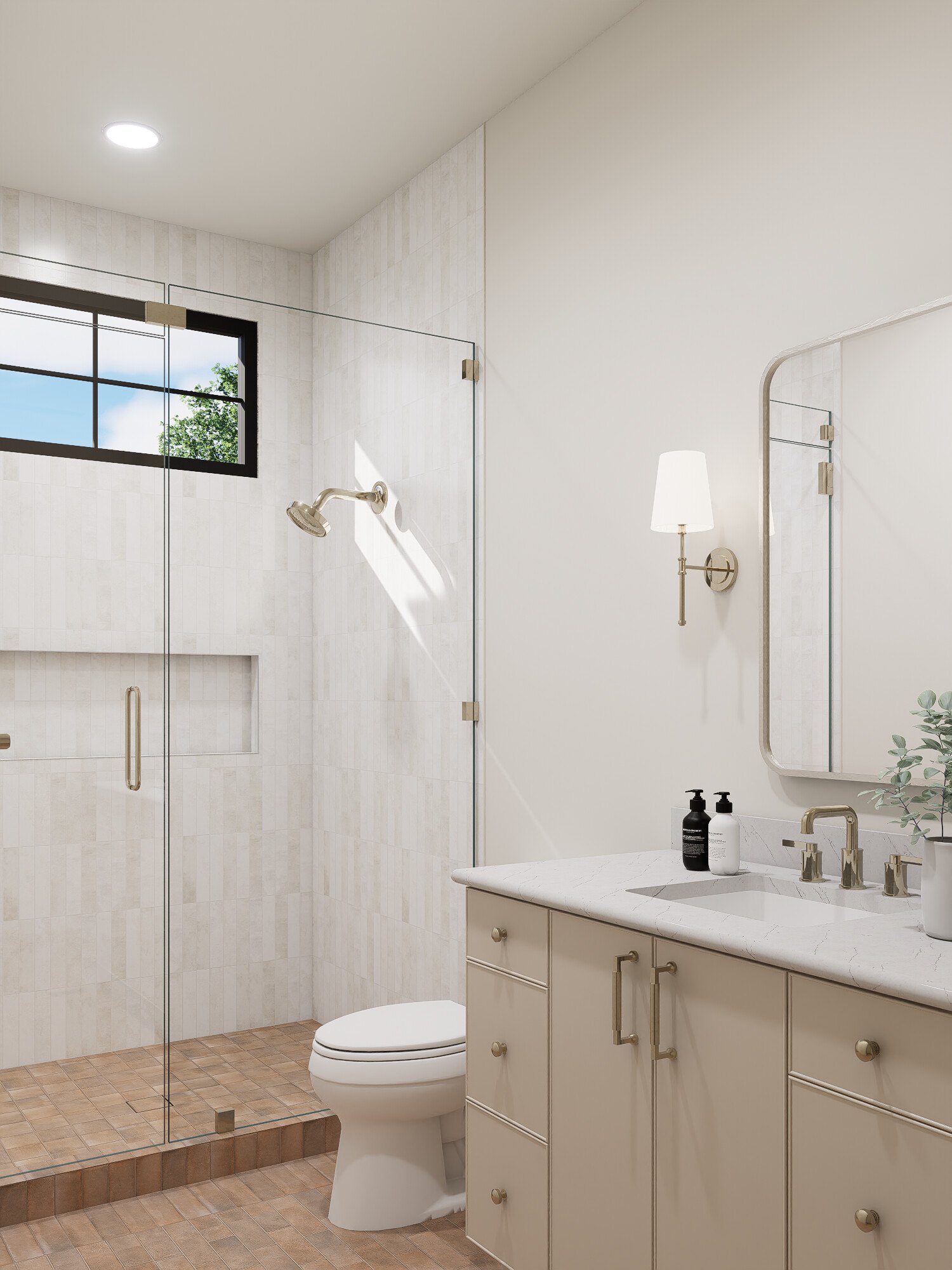 2606 Westover Rd — Guest Bath Rendering